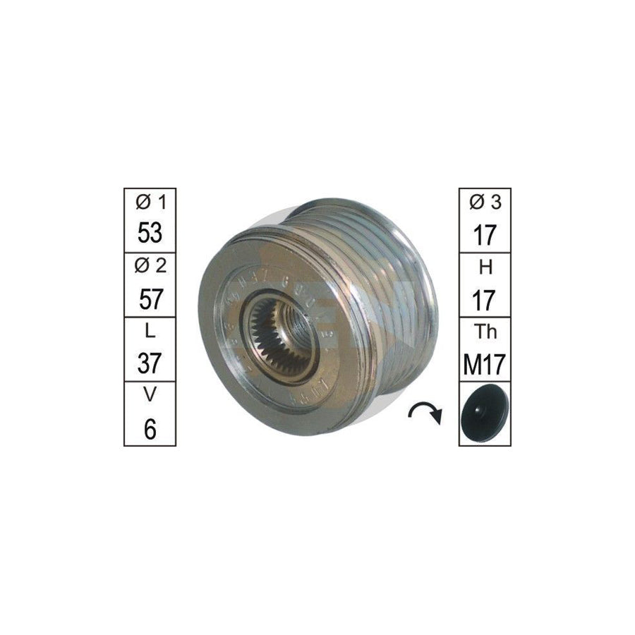 Era ZN5507 Alternator Freewheel Clutch
