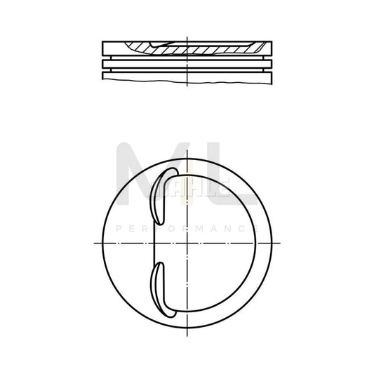 MAHLE ORIGINAL 008 75 01 Piston 86,8 mm, without cooling duct | ML Performance Car Parts
