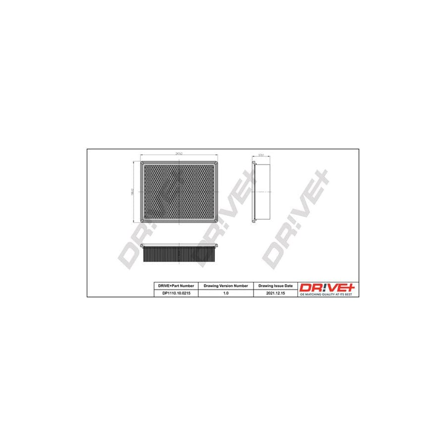 Dr!Ve+ Dp1110.10.0215 Air Filter