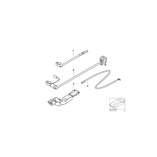 Genuine BMW 61118375990 E46 Battery Cable (Plus Pole) (Inc. 316i 1.9, 316i 1.6 & 318i) | ML Performance US Car Parts