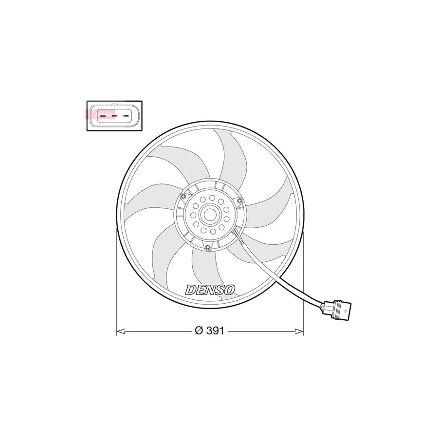 DENSO DER32014 Fan, Radiator