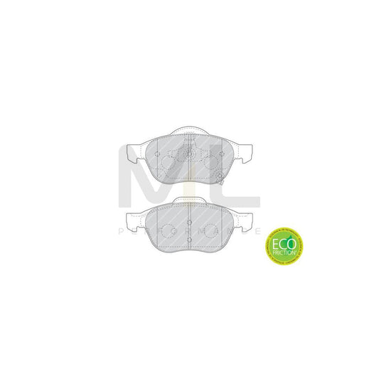 Ferodo Fdb5153 Brake Pad Set For Honda Civic With Acoustic Wear Warning, Without Accessories | ML Performance Car Parts