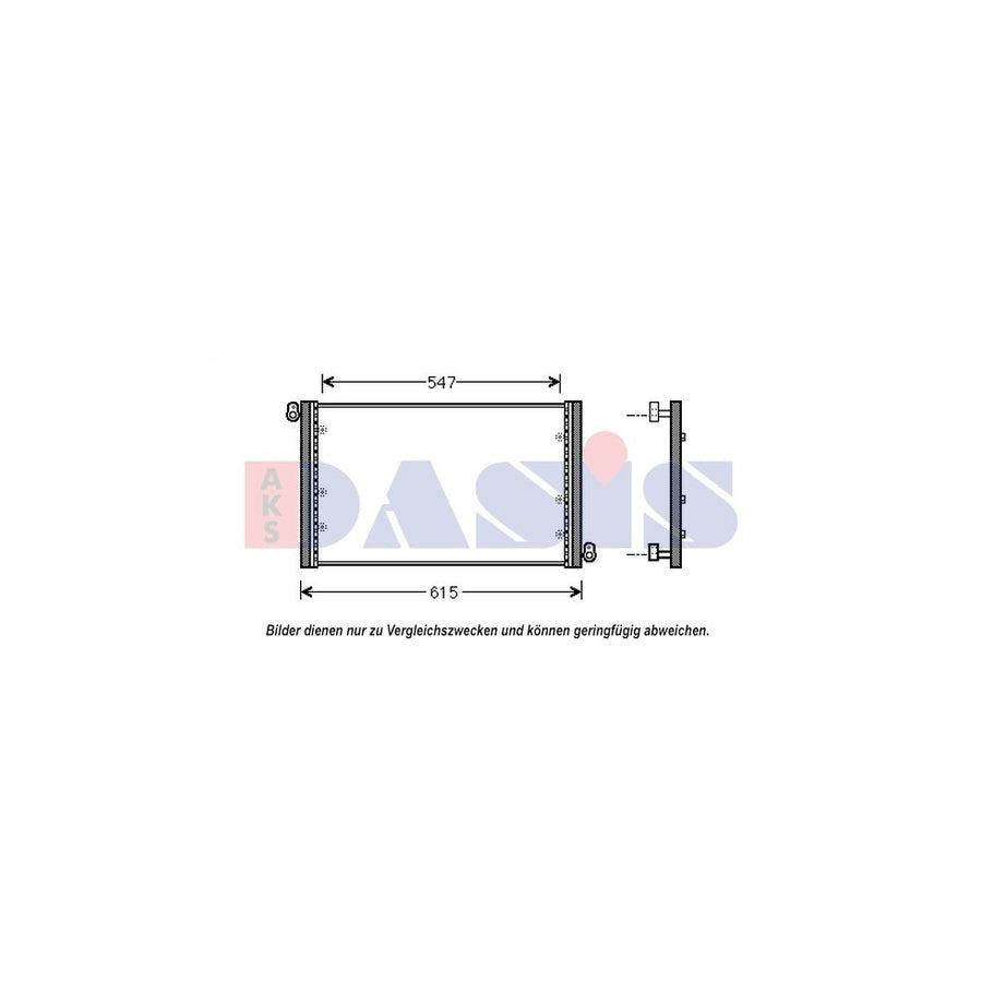 AKS Dasis 082053N Air Conditioning Condenser for Fiat Brava
