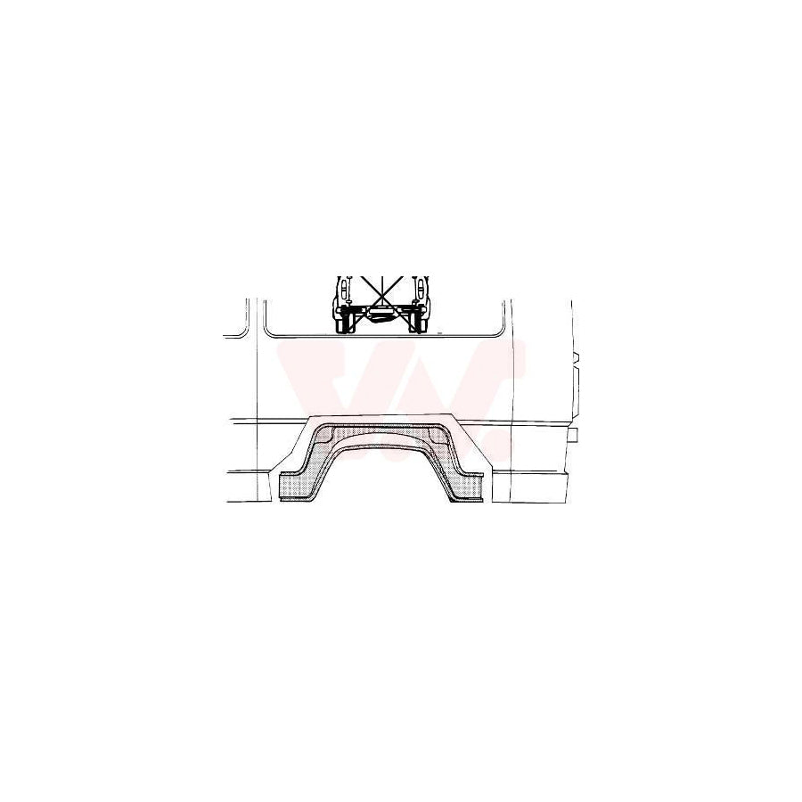 Van Wezel 3070445 Repair Panel suitable for MERCEDES-BENZ T1 Bus