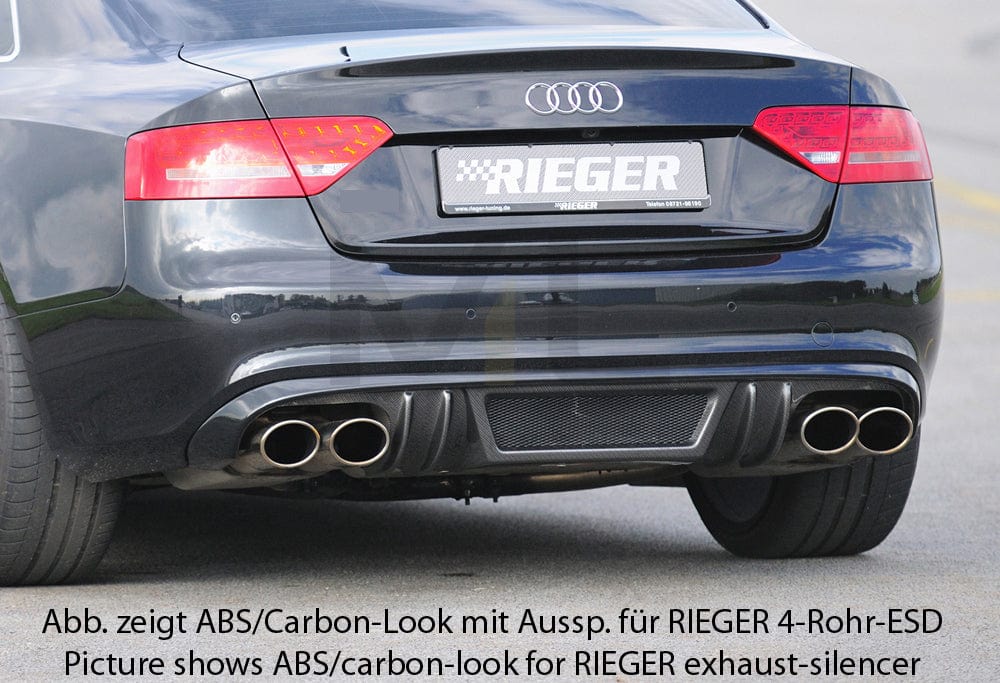 Rieger 00055441 Audi B8 B81 A5 Rear Diffuser 1 | ML Performance UK Car Parts
