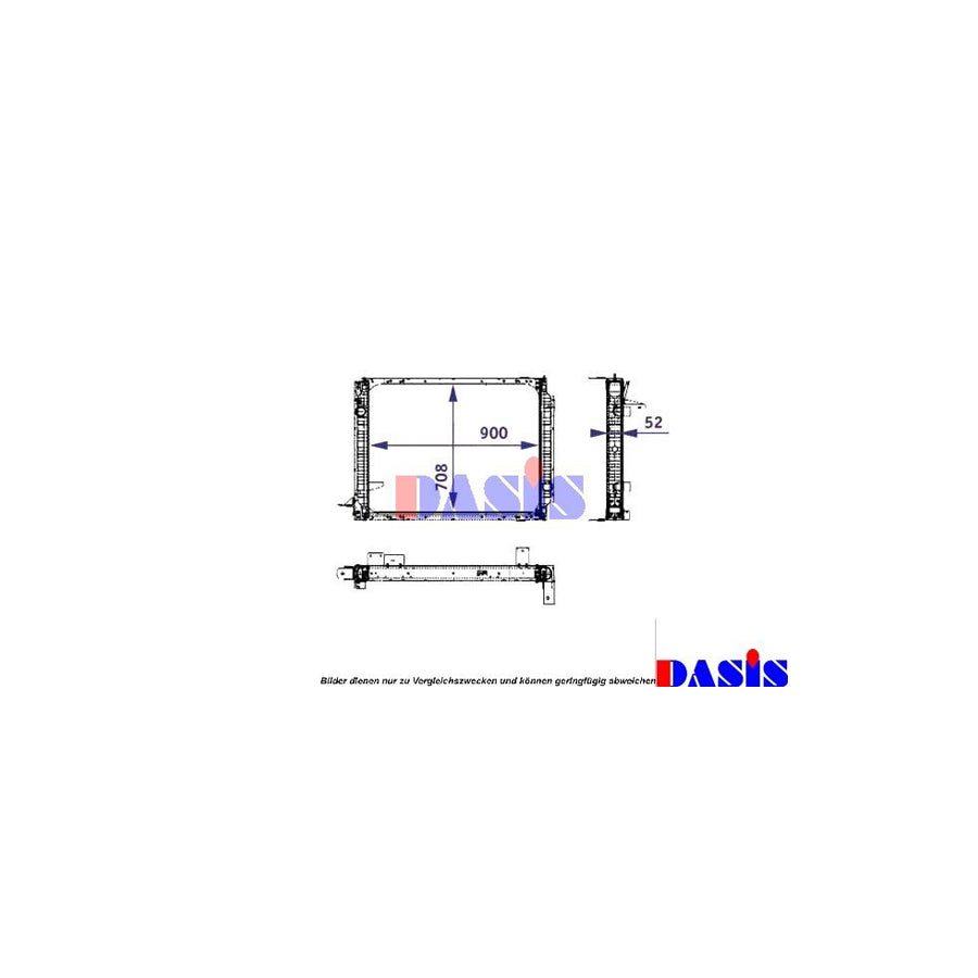 AKS Dasis 550004N Engine Radiator
