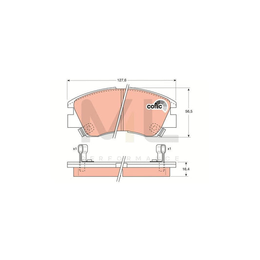 TRW Cotec Gdb729 Brake Pad Set With Acoustic Wear Warning | ML Performance Car Parts