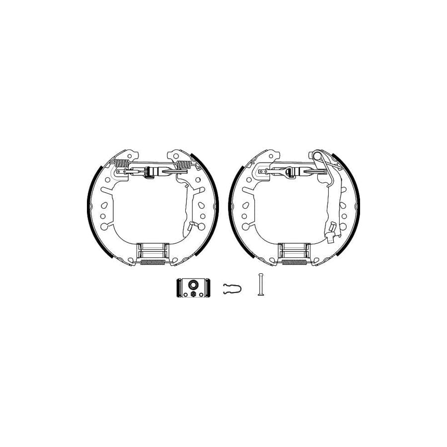 Hella 8DB 355 022-451 Brake Set, Drum Brakes