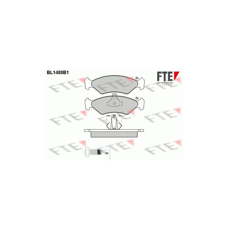 FTE Bl1480B1 Brake Pad Set