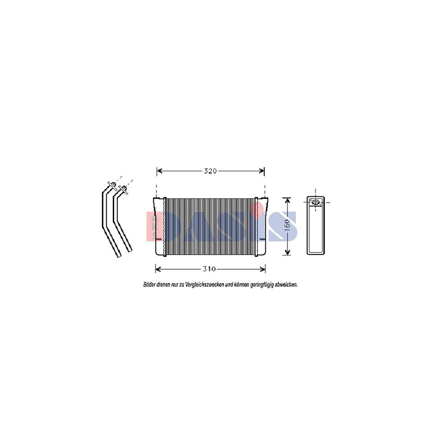 AKS Dasis 059030N Heater Matrix for BMW 7 (E23)