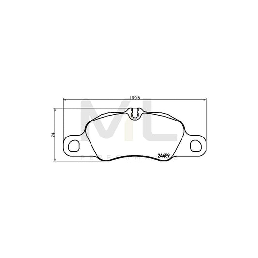 Hella 8DB 355 013-801 Brake Pad Set Prepared For Wear Indicator