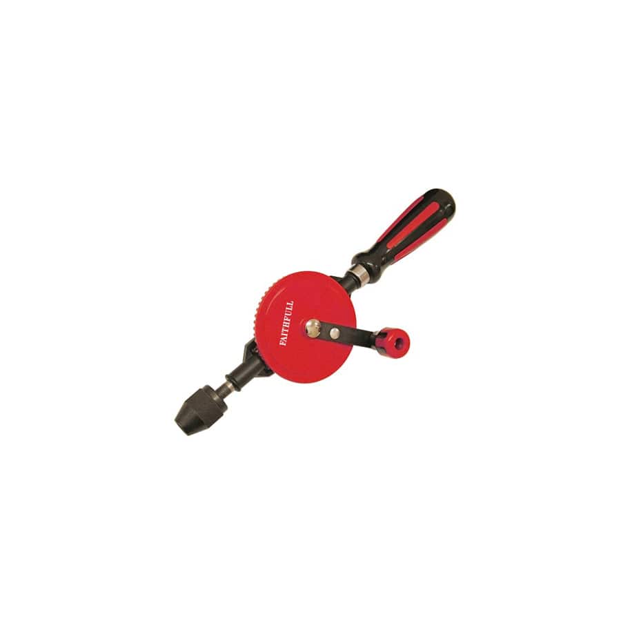 Faithfull FAIHANDDRILL Hand Drill Double Pinion 8mm Capacity