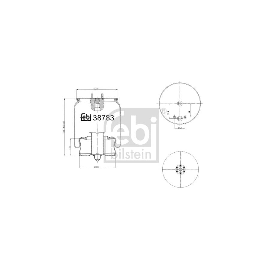 Febi Bilstein 38783 Boot, Air Suspension