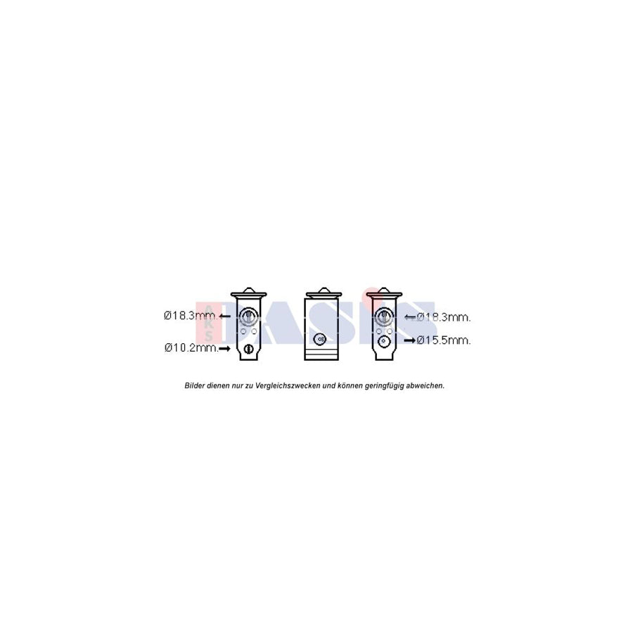 AKS Dasis 840270N AC Expansion Valve for Lexus Ls III (Xf30)