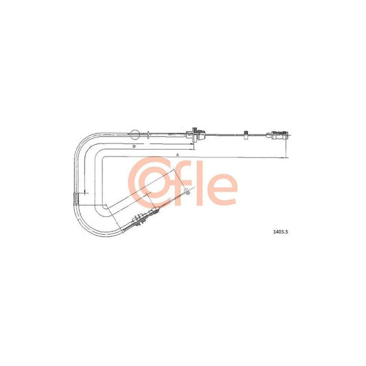 COFLE 1403.5 Throttle Cable for FIAT Cinquecento (170)