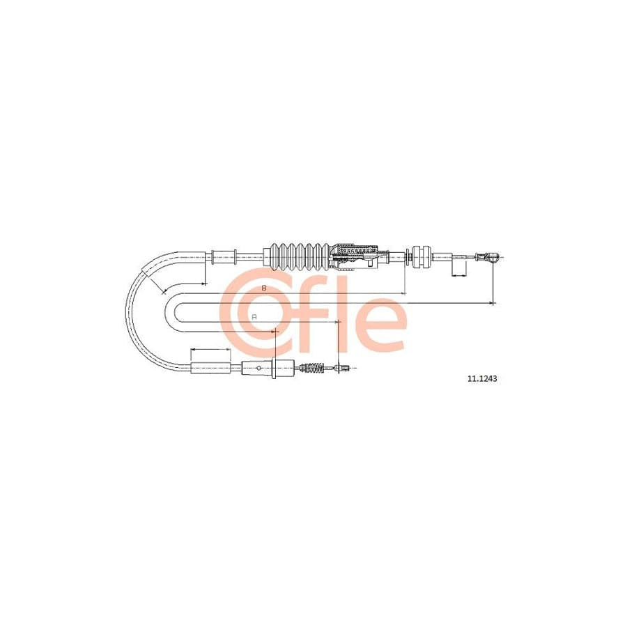 COFLE 11.1243 Throttle Cable