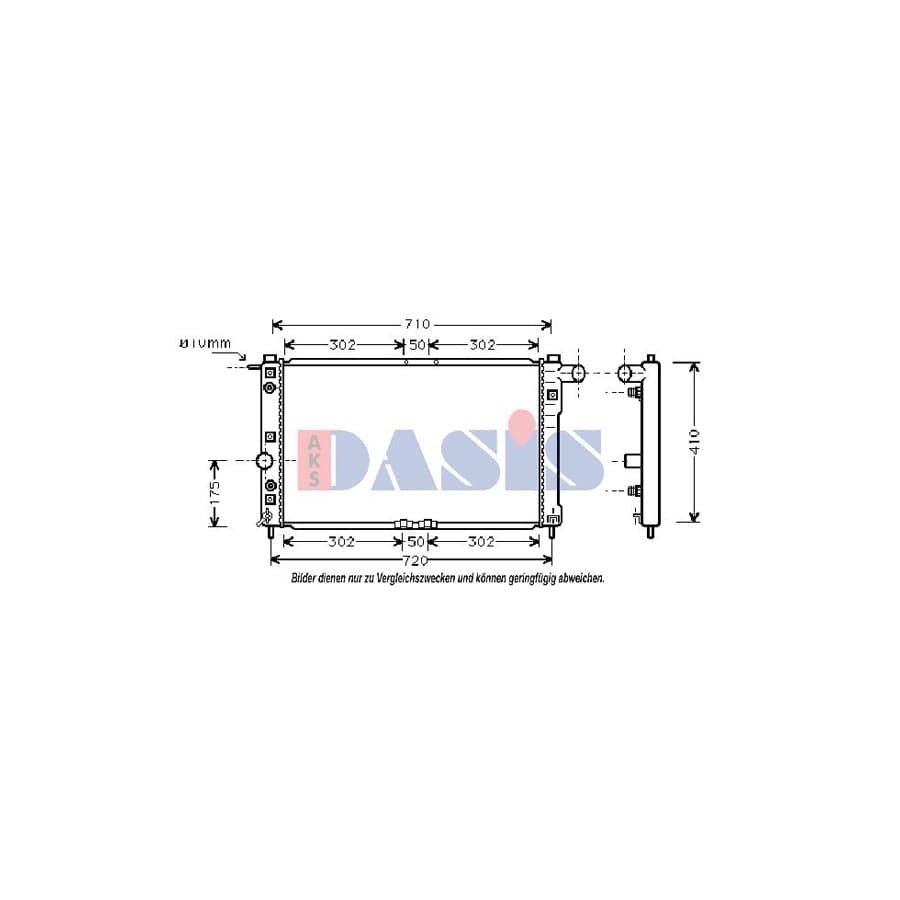 AKS Dasis 510008N Engine Radiator for Daewoo Nubira