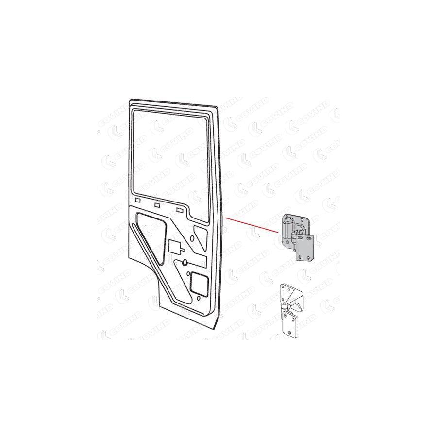 Covind MLX/ 7 Door Hinge