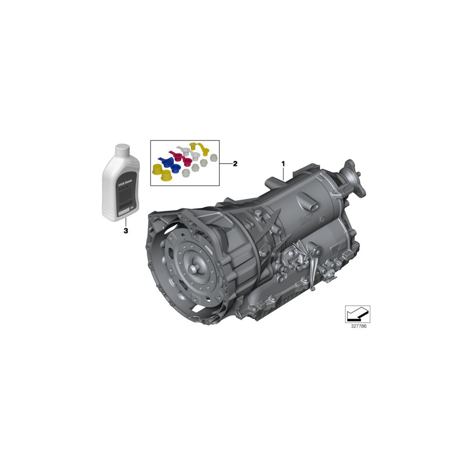 Genuine BMW 24008601191 F10 F07 F11 Automatic Transmission Eh GA8HP45Z - XBI (Inc.  & 535i) | ML Performance US Car Parts