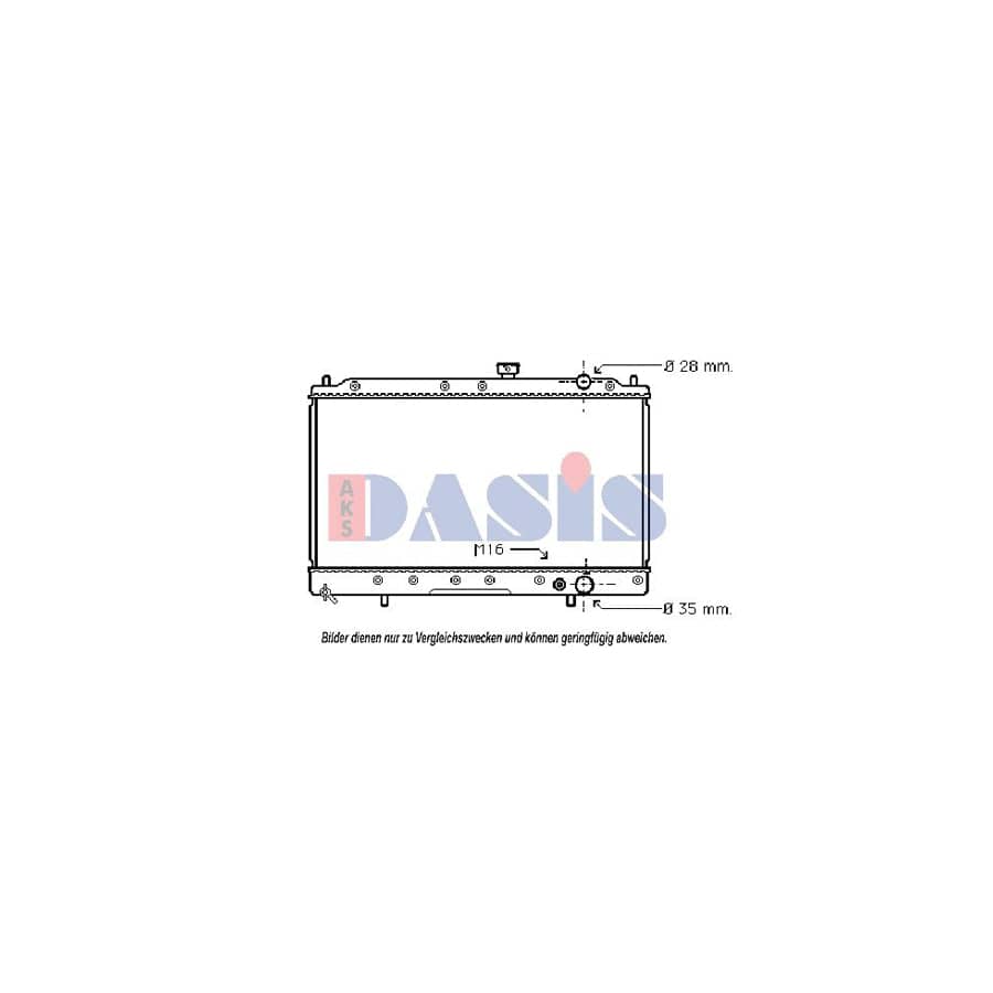 AKS Dasis 141100N Engine Radiator