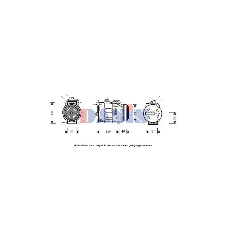 AKS Dasis 858090N Compressor, Air Conditioning