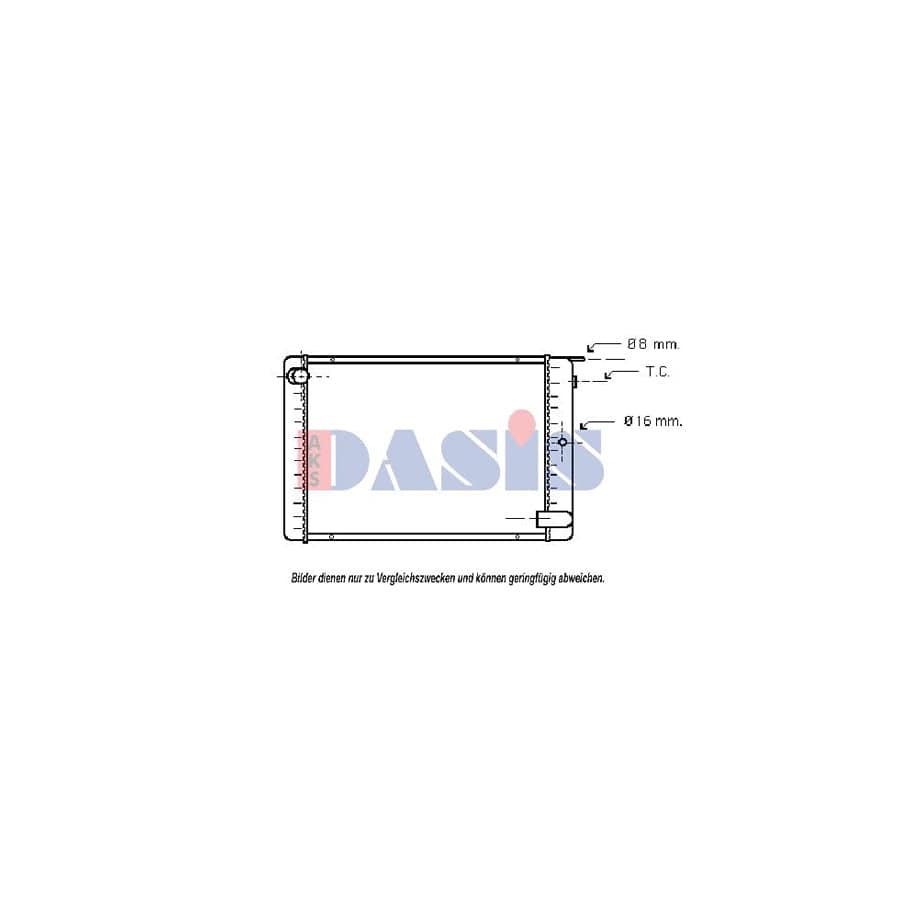 AKS Dasis 220420N Engine Radiator