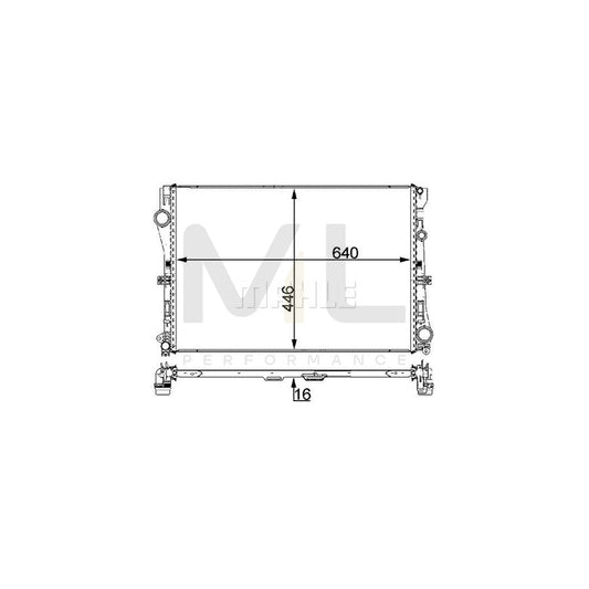 MAHLE ORIGINAL CR 2100 000P Engine radiator Brazed cooling fins, Aluminium | ML Performance Car Parts