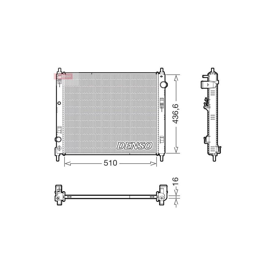 DENSO DRM46078 Engine Radiator