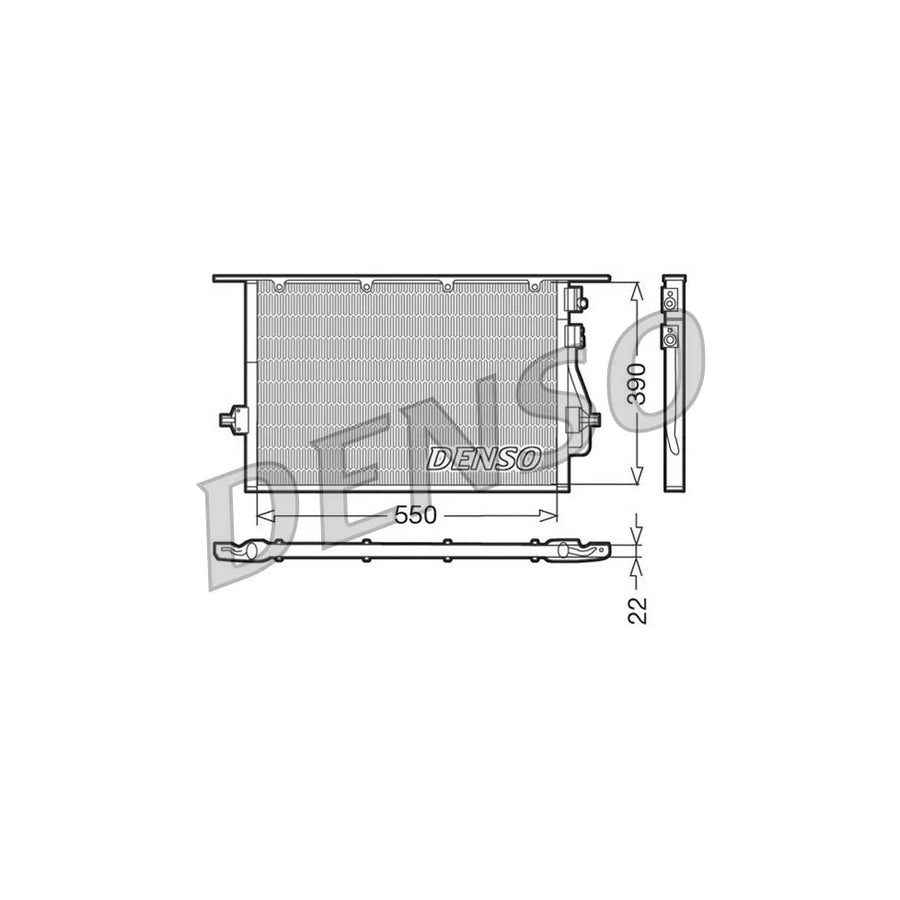 DENSO DCN10014 Air Conditioning Condenser