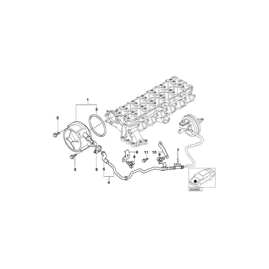 Genuine BMW 11667786010 E46 E38 E53 Tubing Support (Inc. 730d, X5 3.0d & 330xd) | ML Performance UK Car Parts
