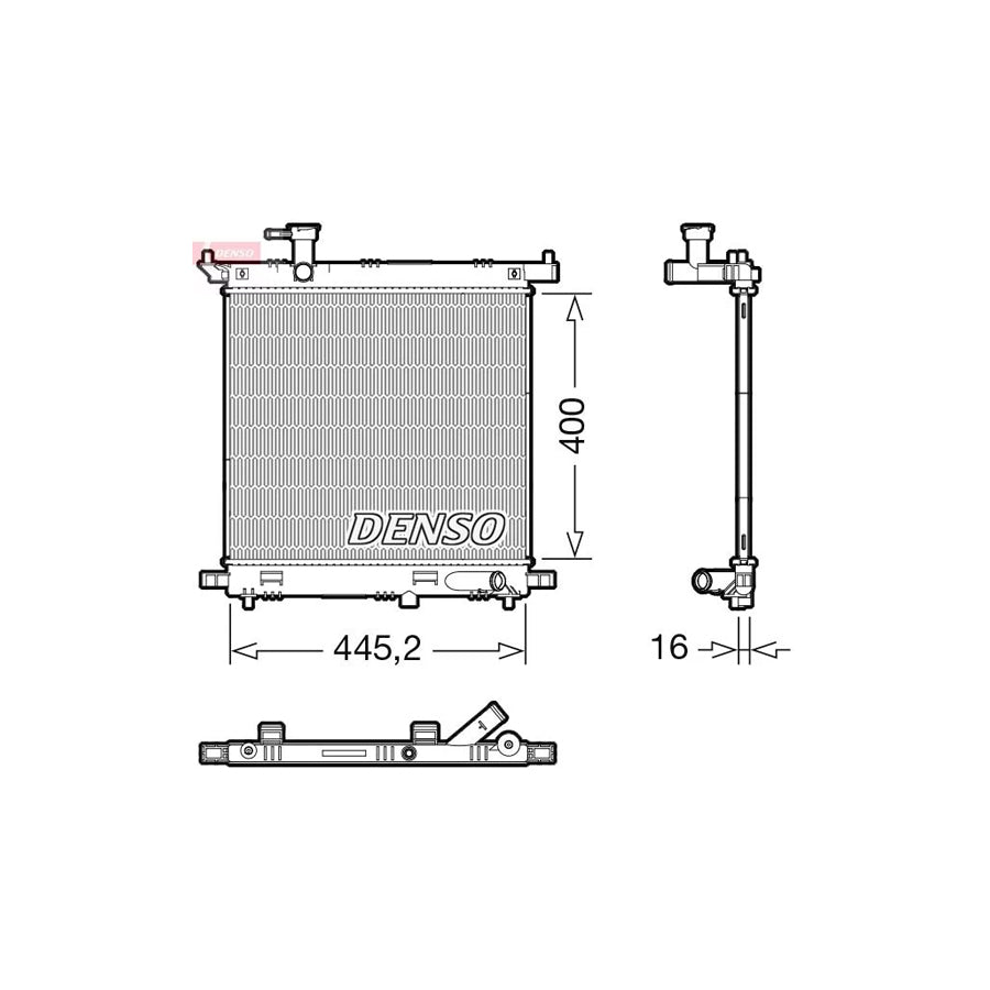 DENSO DRM46066 Engine Radiator for Nissan Note II Hatchback (E12)