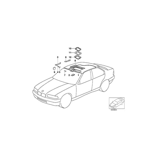 Genuine BMW 51168173484 E36 Handle Rear Right BEIGE (Inc. 320i, 318tds & 325td) | ML Performance US Car Parts