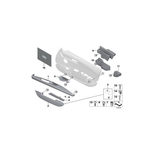 Genuine BMW 51419167067 E89 Insert Mat Velours, Left (Inc. Z4) | ML Performance US Car Parts