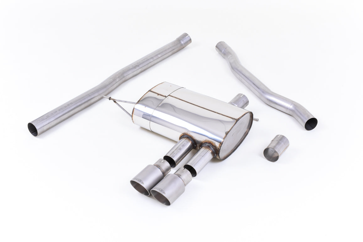 MillTek SSXM422 Mini F56 Cooper S Non-Resonated Cat-Back Exhaust with Titanium Tips