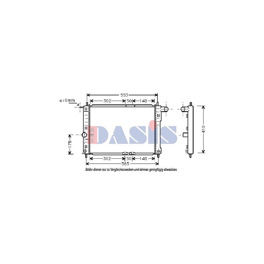 AKS Dasis 510005N Engine Radiator for Daewoo Lanos
