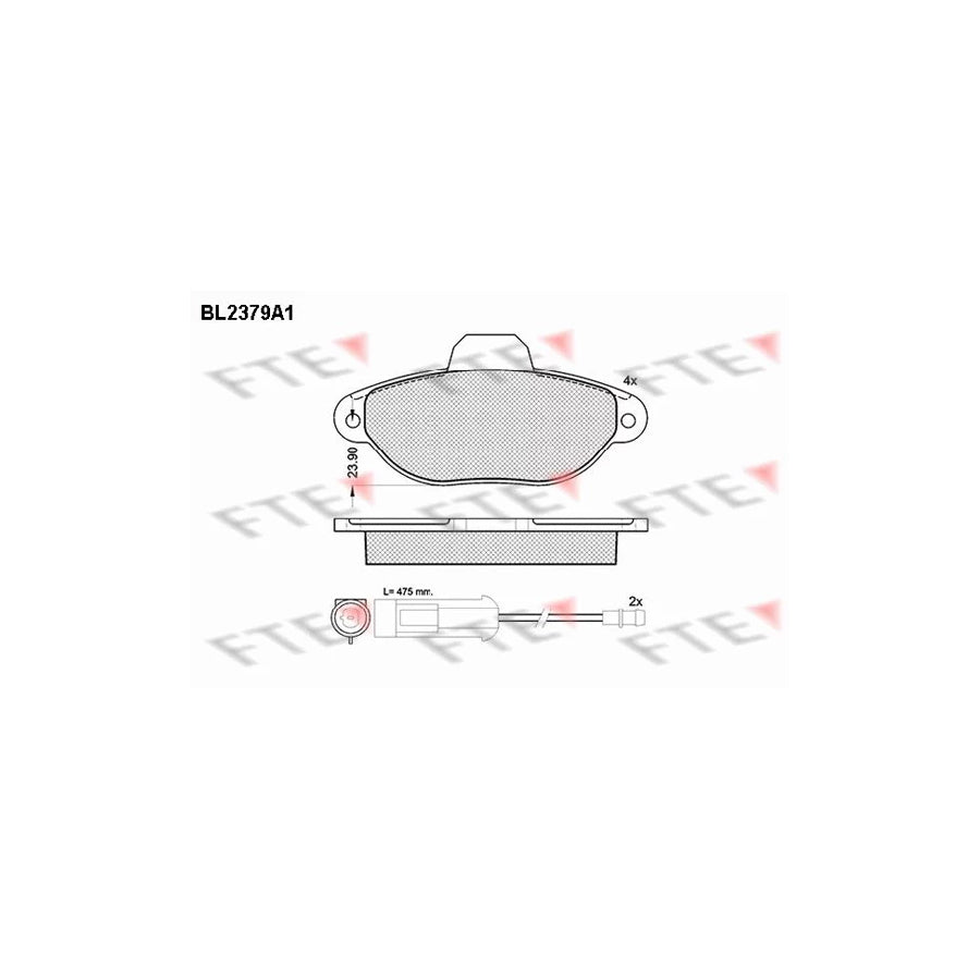FTE Bl2379A1 Brake Pad Set