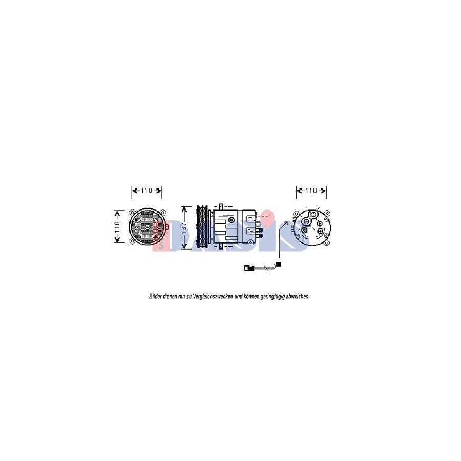 AKS Dasis 858210N Compressor, Air Conditioning