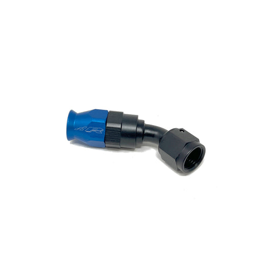 Precision Raceworks 201-0231 Fuel Line Fitting PTFE to 45 Degree Female Flare AN6