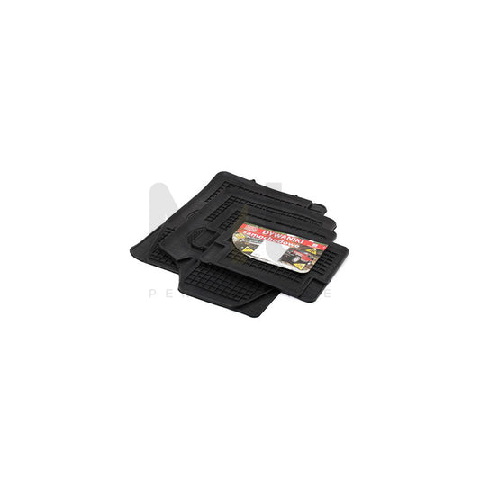 POLGUM Universal fit 1970C/1940C Floor mat set Elastomer, Front and Rear, Quantity: 4, Black