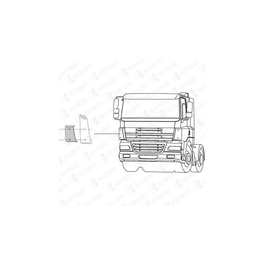 Covind Cf0/164 Air Deflector, Driver Cab