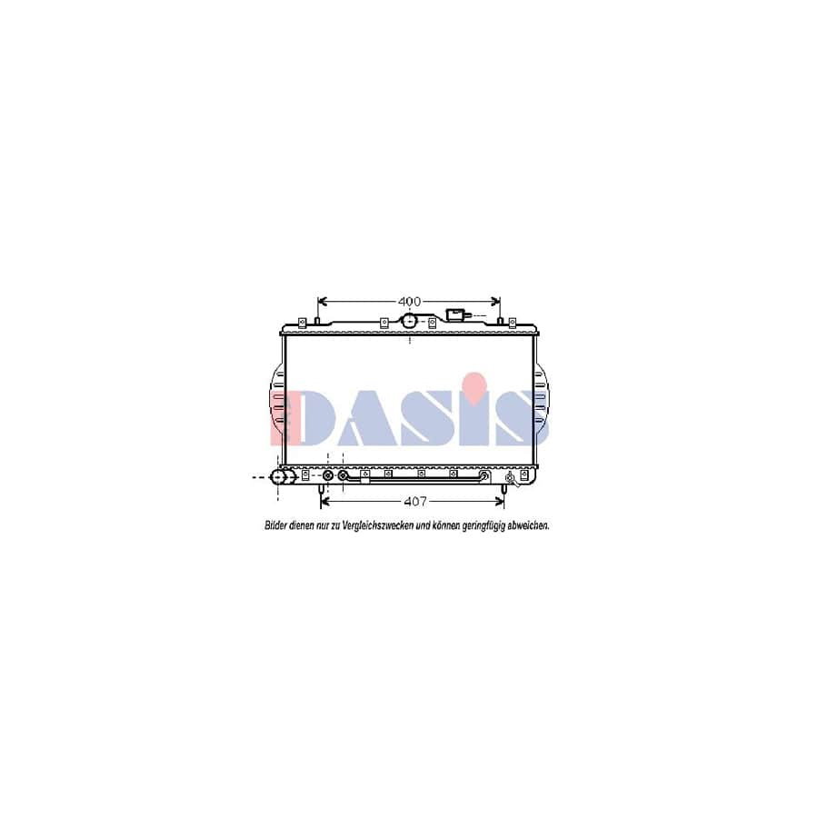 AKS Dasis 560004N Engine Radiator for Hyundai Pony