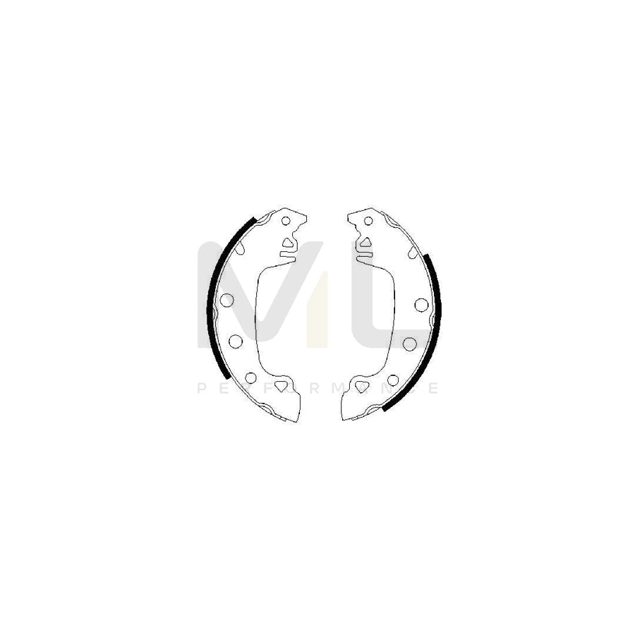 BOSCH 0 986 487 541 Brake Shoe Set | ML Performance Car Parts