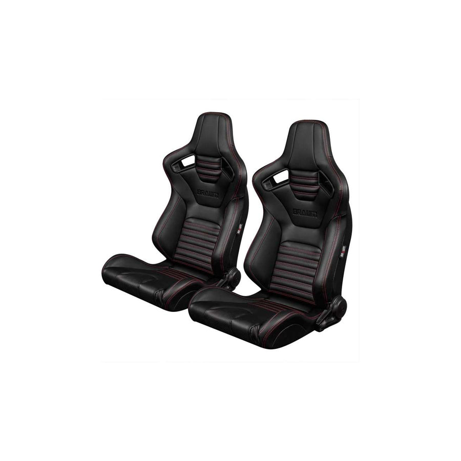 BRAUM Elite-X Series Racing Seats (Red Stitching - Version 2) – Pair