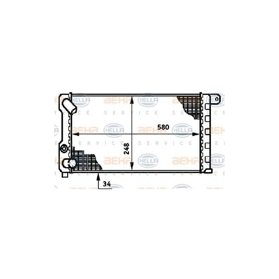 Hella 8MK 376 719-521 Engine Radiator