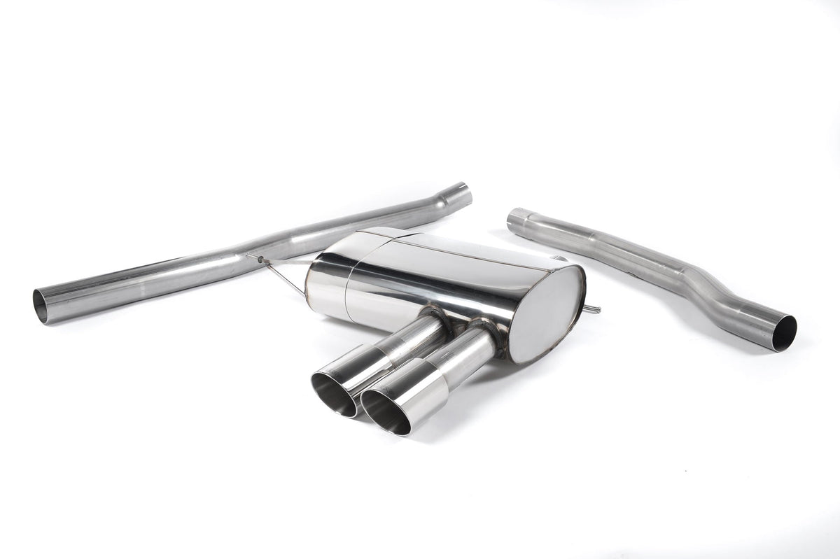 MillTek SSXM404 Mini F56 Cooper S Non-Resonated Cat-Back Exhaust with Polished Tips