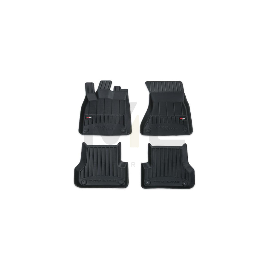 FROGUM Tailored 3D407459 Floor mat set for AUDI A6 Elastomer, Front and Rear, Quantity: 4, Black, (LHD)