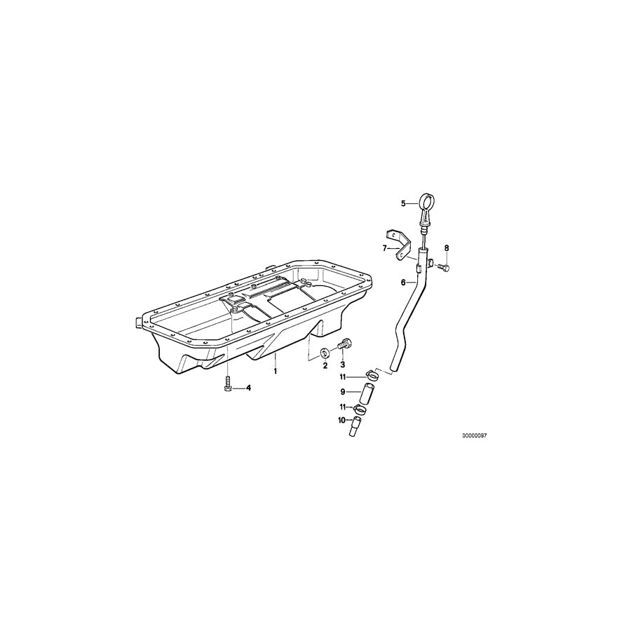 Genuine BMW 11432296105 Dipstick (Inc. Z1) | ML Performance US Car Parts