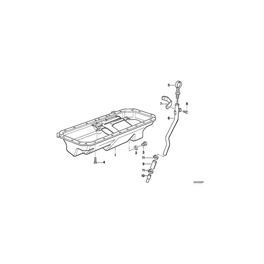 Genuine BMW 11432296105 Dipstick (Inc. Z1) | ML Performance US Car Parts