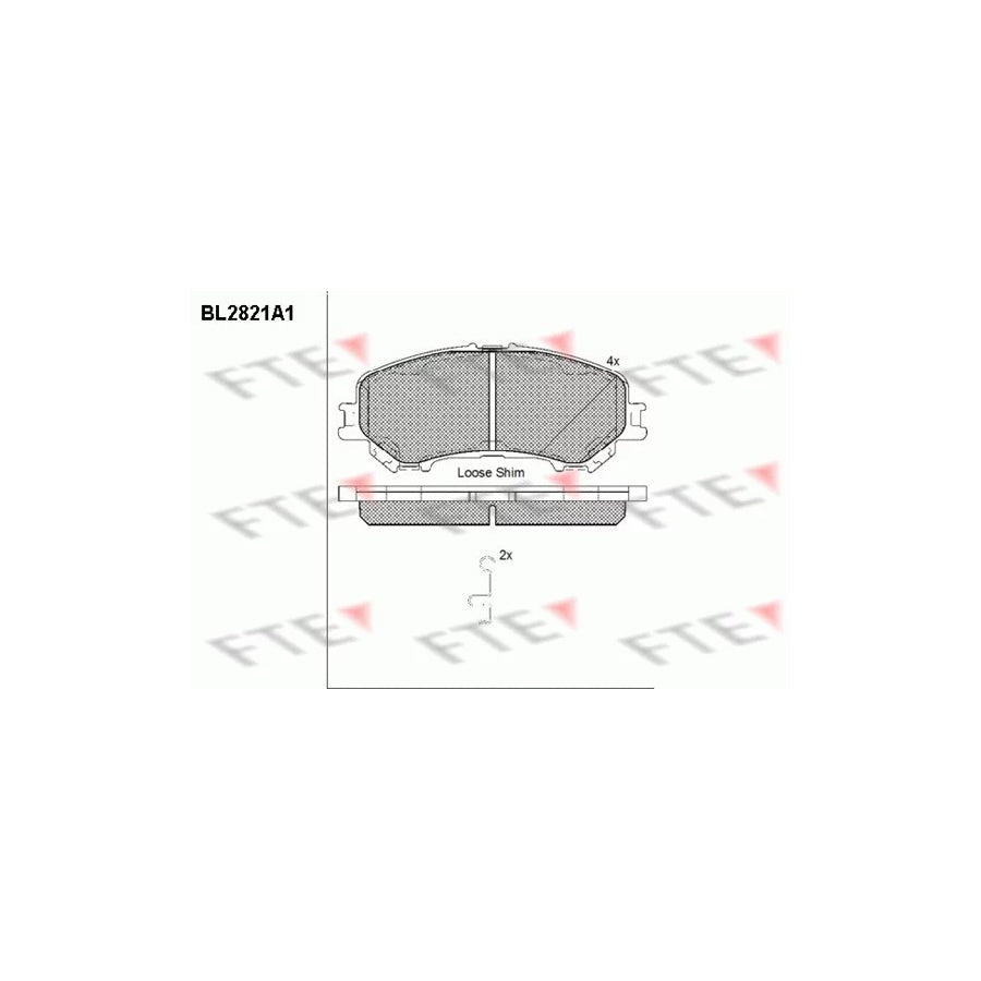 FTE 9011004 Brake Pad Set