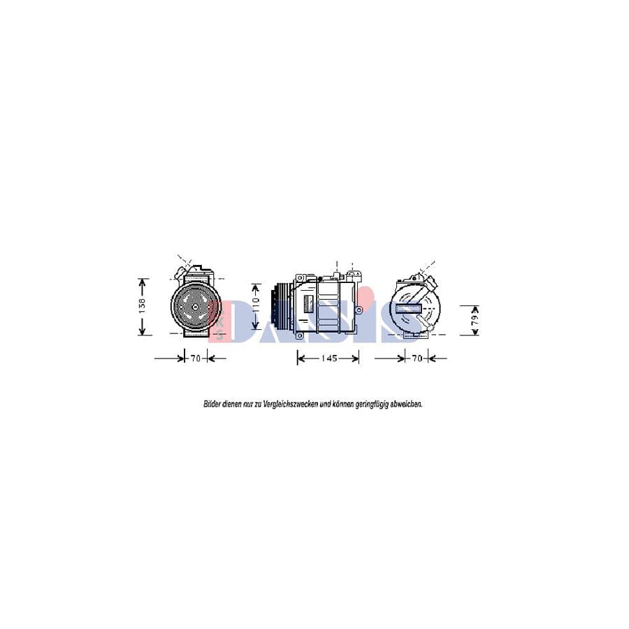 AKS Dasis 852170N Compressor, Air Conditioning